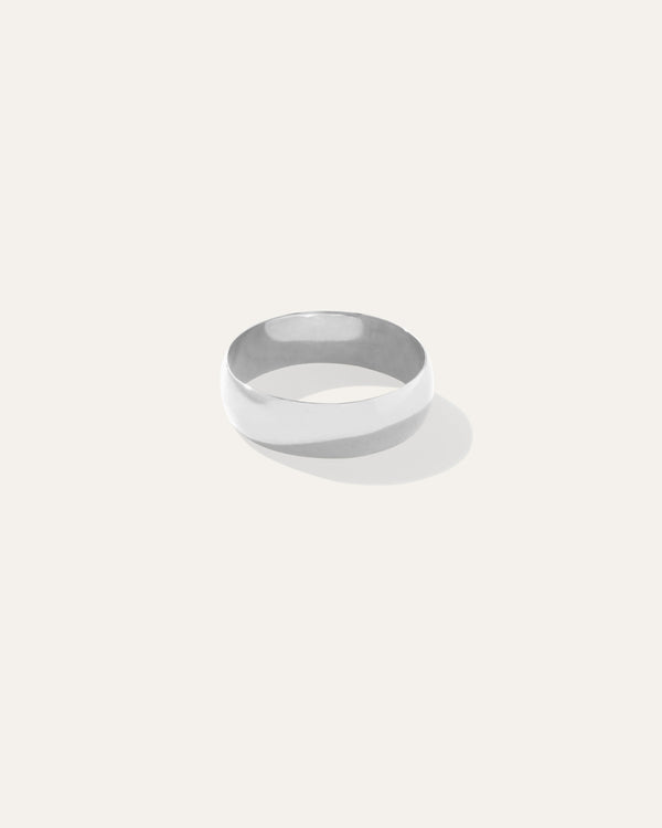 14K Gold 6MM Dome Band