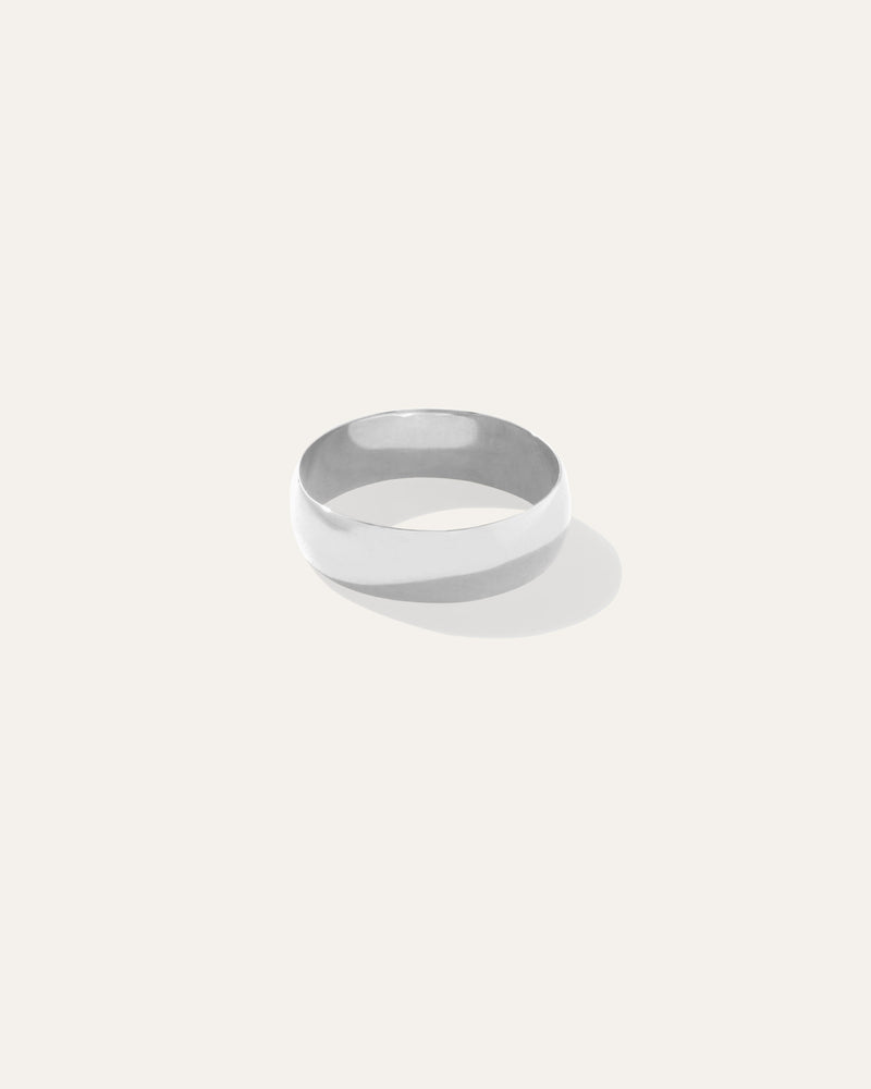 14K Gold 6MM Dome Band