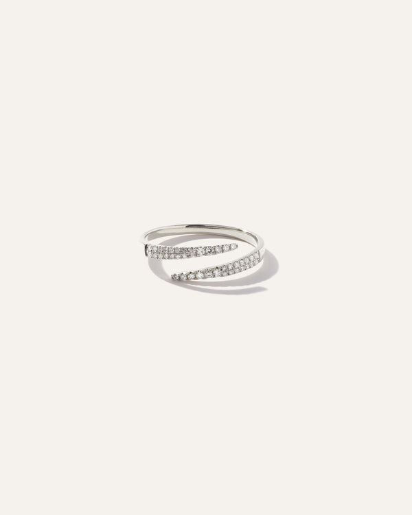14K Gold Diamond Wrap Ring