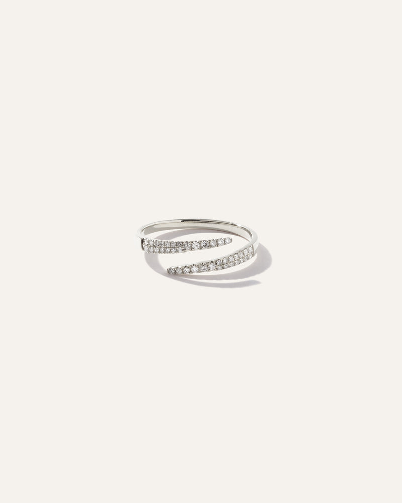 14K Gold Diamond Wrap Ring