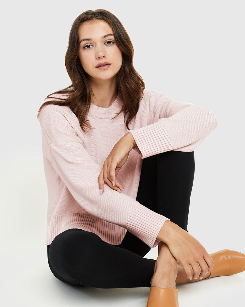 100% Organic Cotton Boyfriend Crew Sweater