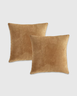 Solid Suede Pillow Cover - Set of 2