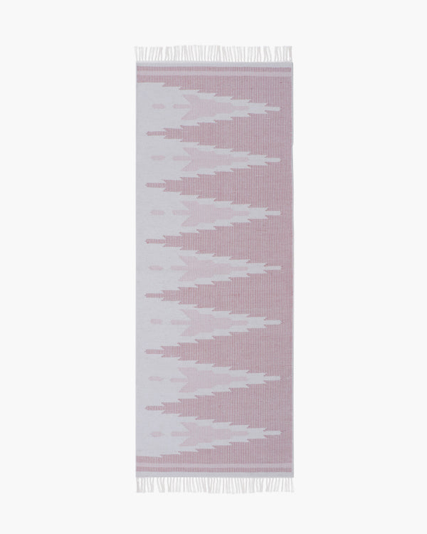 Tonal Peaks Wool Kilim Rug