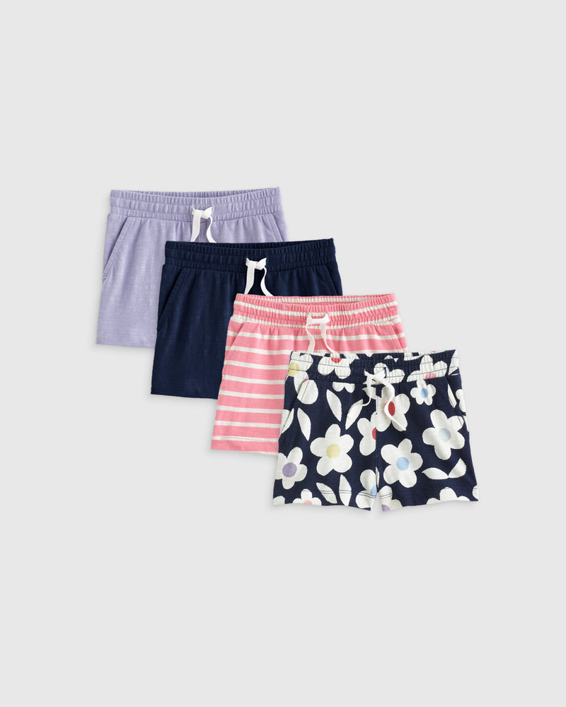 100% Organic Cotton Slub Field Short 4-Pack