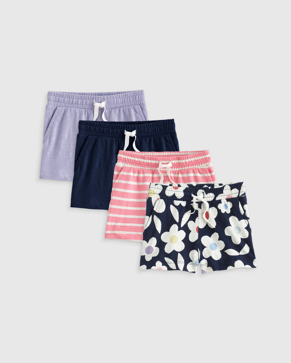 100% Organic Cotton Slub Field Short 4-Pack