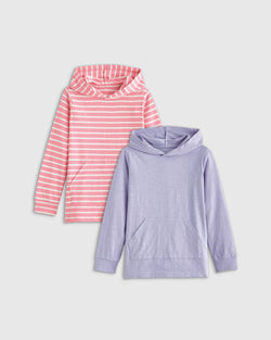 100% Organic Cotton Slub Hooded Tee 2 - Pack