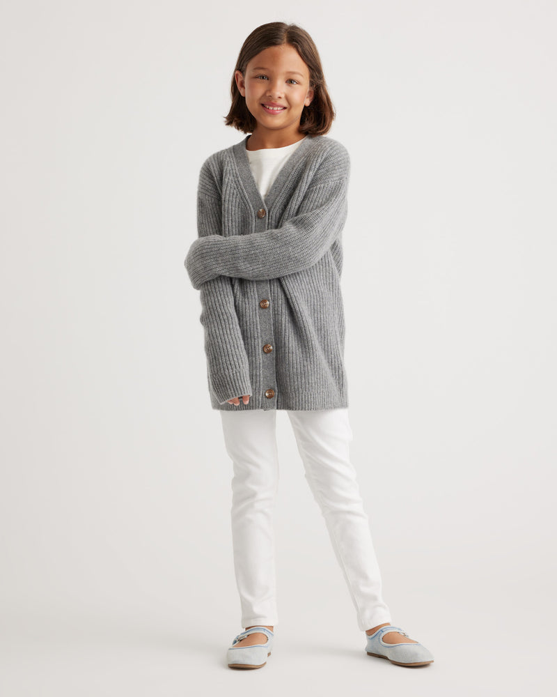 Washable Cashmere Fisherman Cardigan