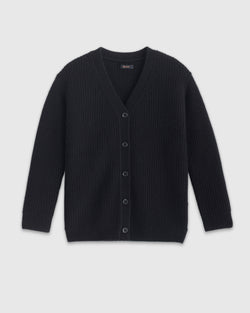 Washable Cashmere Fisherman Cardigan