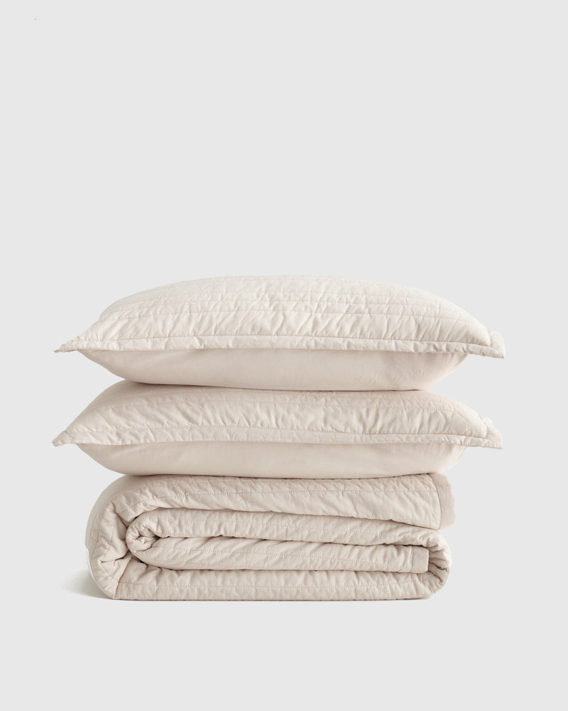 100% Organic Cotton Quilt Set