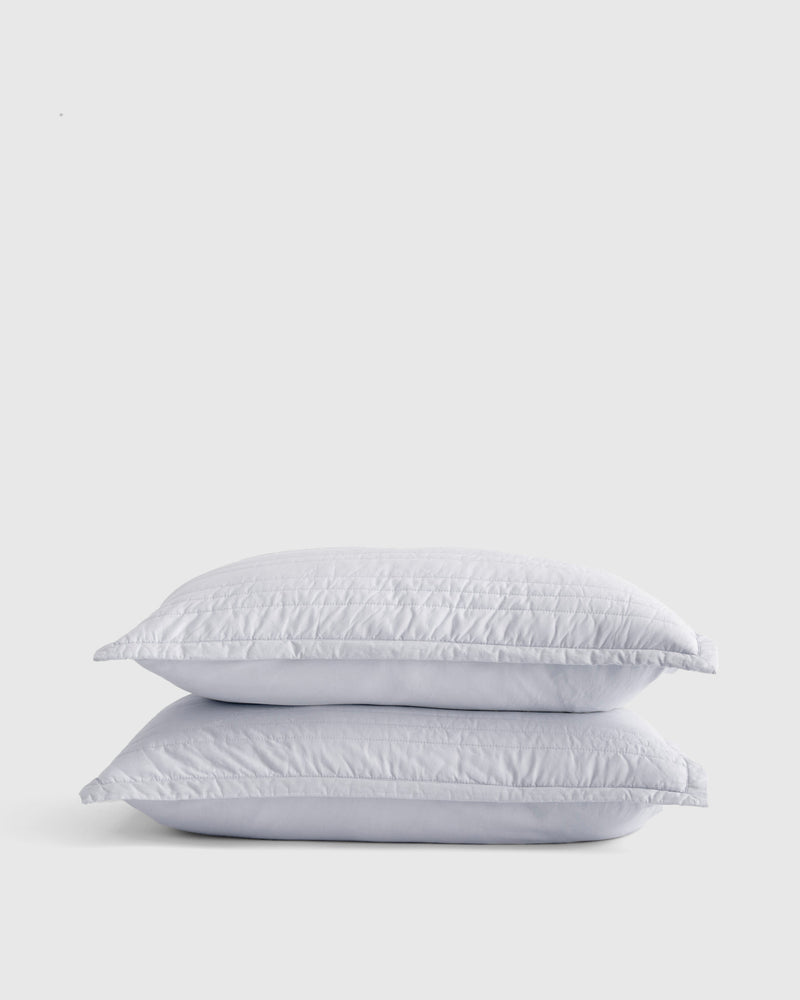 100% Organic Cotton Quilted Sham Set