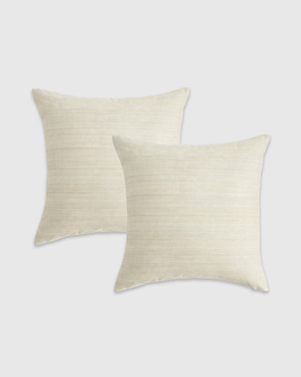 Raw Silk Pillow Cover - Set of 2