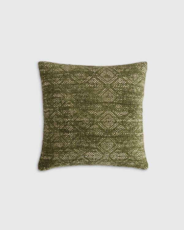 Printed Linen Geo Pillow Cover