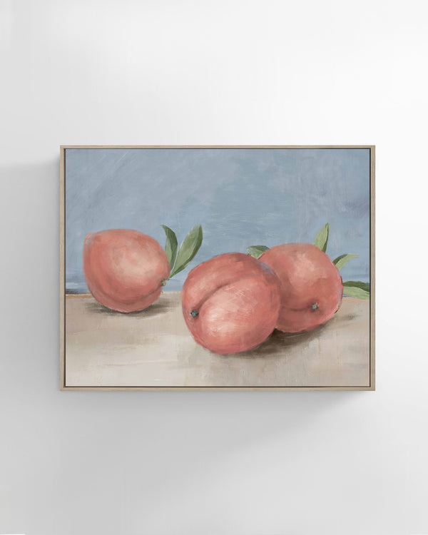 Ripe Peaches Still Life Wall Art