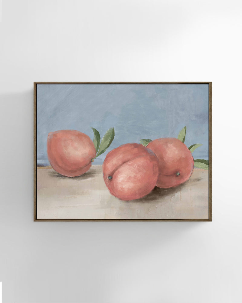 Ripe Peaches Still Life Wall Art