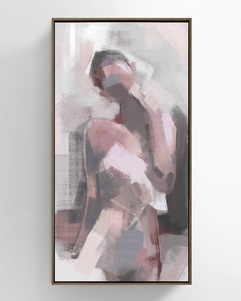 Sunbathing Abstract Portrait Wall Art