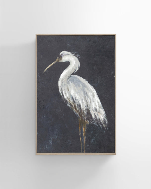 Posed Crane Sketch Wall Art