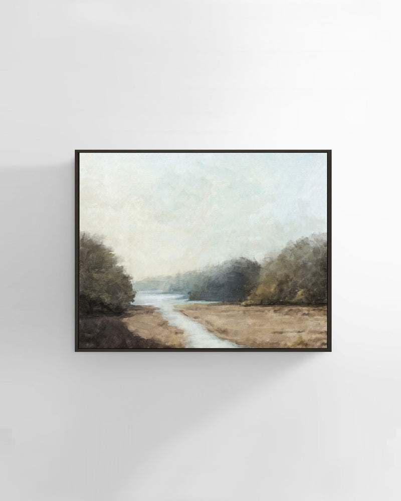 Riverbank Landscape Wall Art