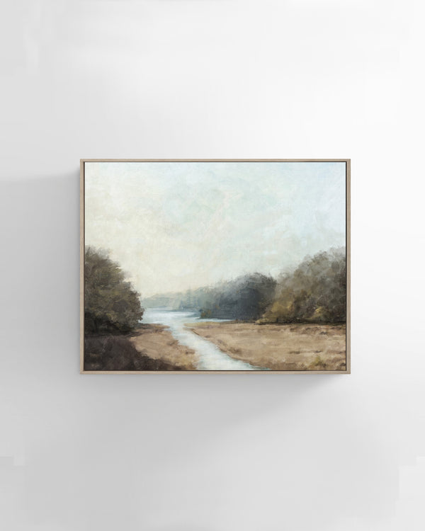 Riverbank Landscape Wall Art