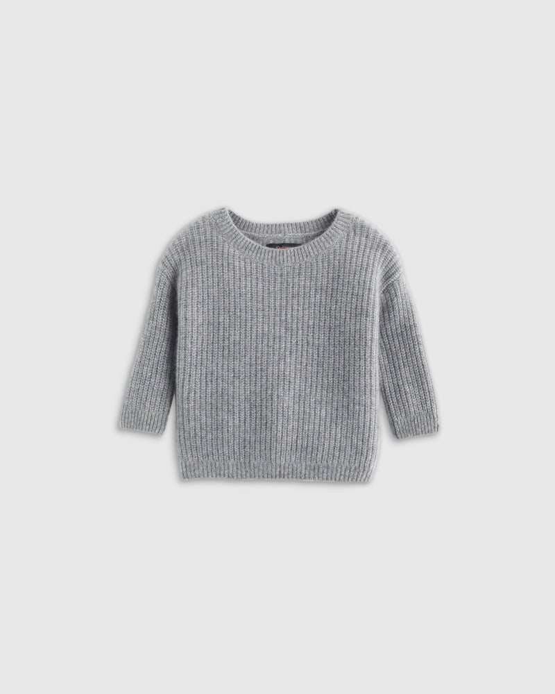 Washable Cashmere Fisherman Tunic Sweater