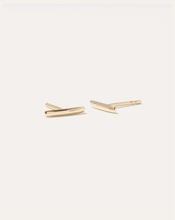 14k Gold Line Studs