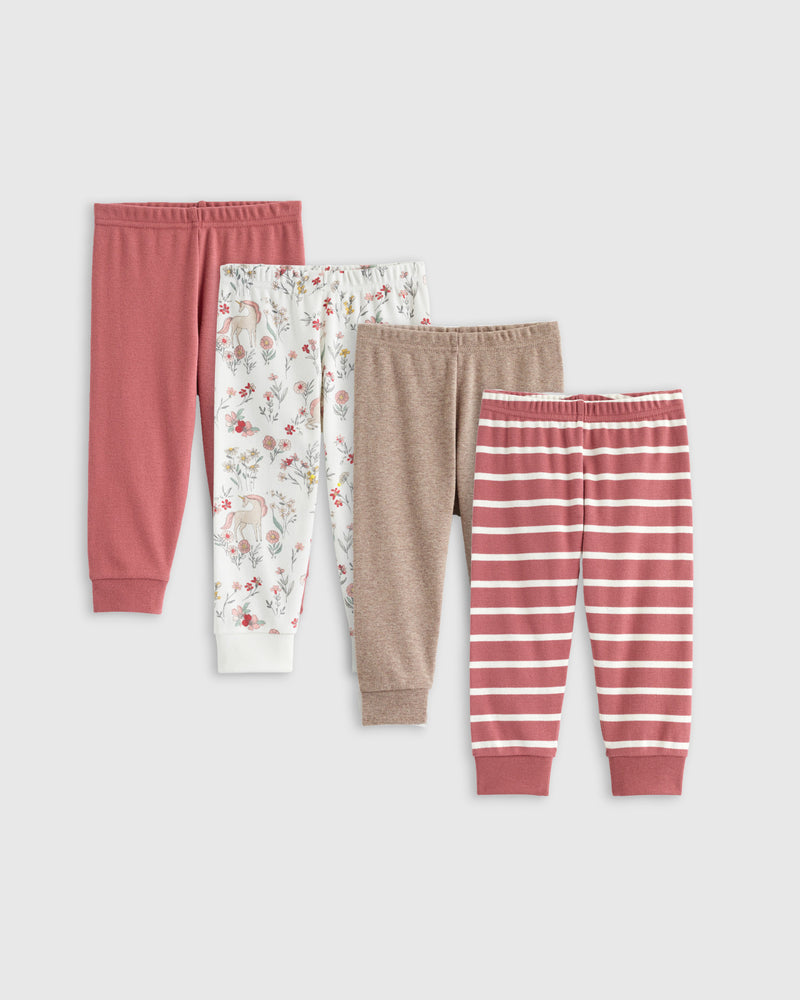 100% Organic Cotton Pants 4-Pack