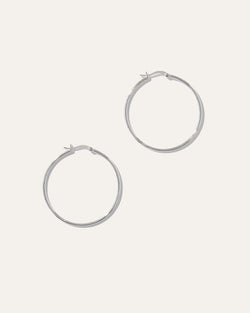 Silver Statement Hoops