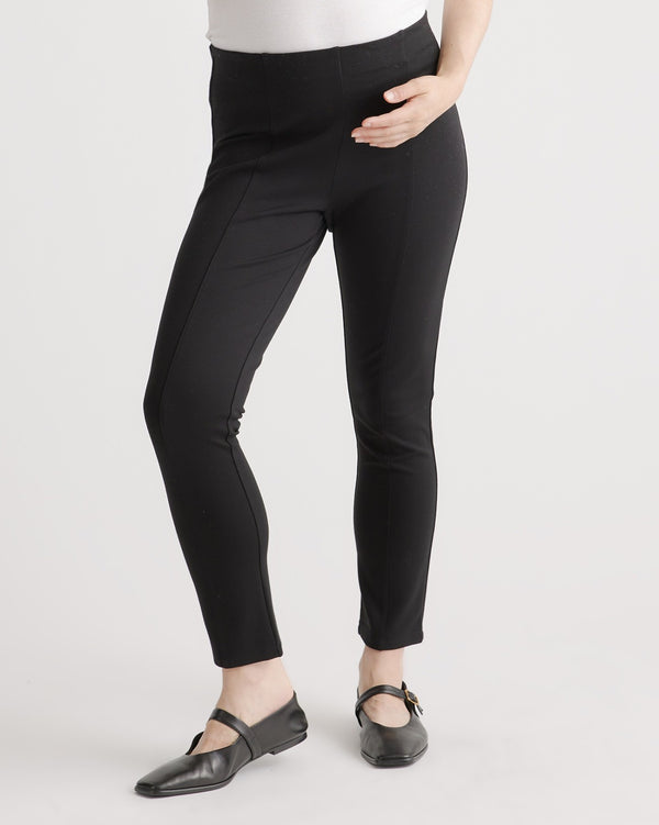 Ultra-Stretch Ponte Maternity Ankle Pants