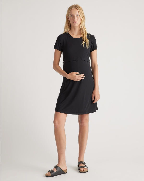 Bamboo Jersey Maternity & Nursing Lounge Dress