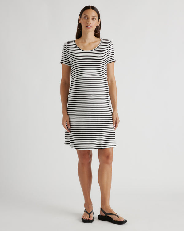Bamboo Jersey Maternity & Nursing Lounge Dress