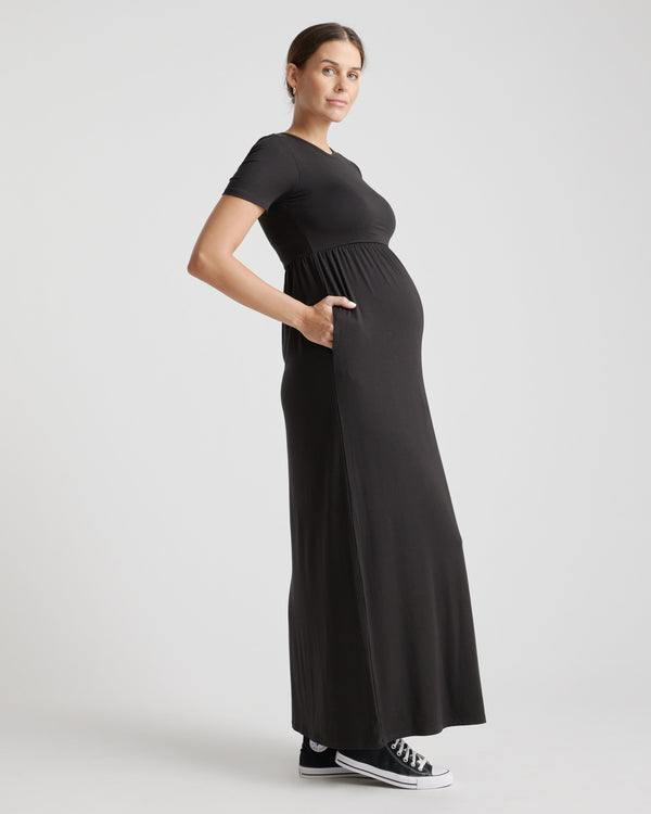 Tencel Jersey Maternity Maxi Dress