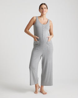 Tencel Rib Maternity & Nursing Jumpsuit