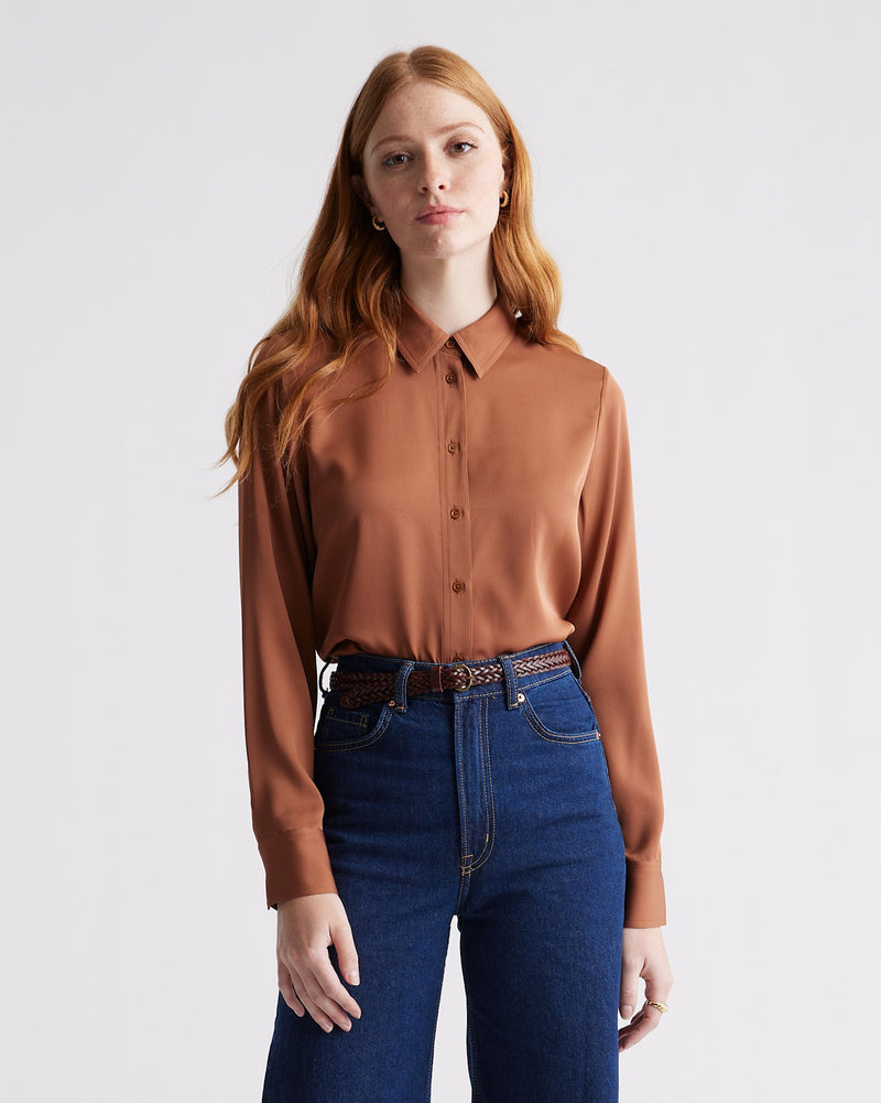 Washable Stretch Silk Blouse