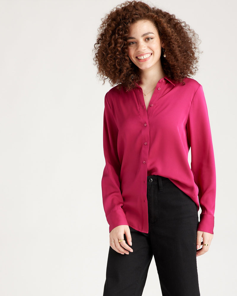 Washable Stretch Silk Blouse