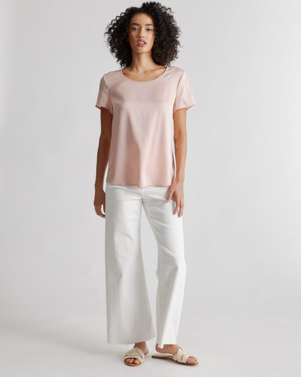 Washable Stretch Silk Tee