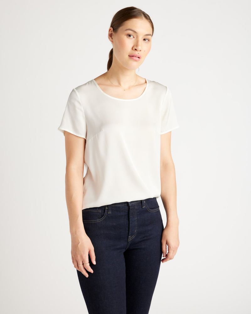 Washable Stretch Silk Tee