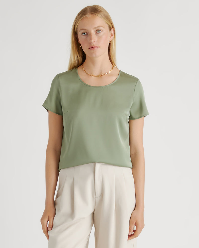 Washable Stretch Silk Tee