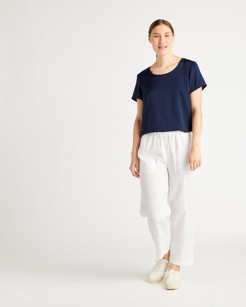 Washable Stretch Silk Tee