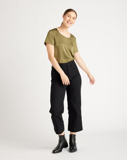 Washable Stretch Silk Tee