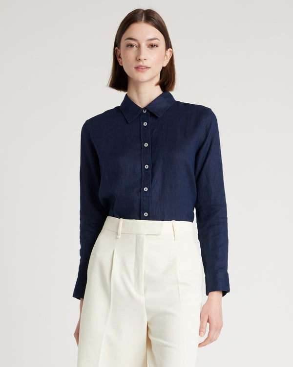 Automation 100% European Linen Long Sleeve Shirt