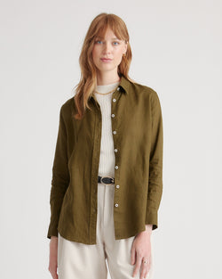 Automation 100% European Linen Long Sleeve Shirt