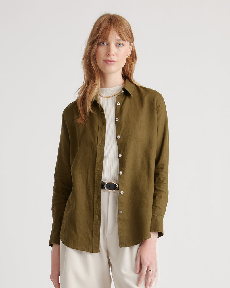 Automation 100% European Linen Long Sleeve Shirt