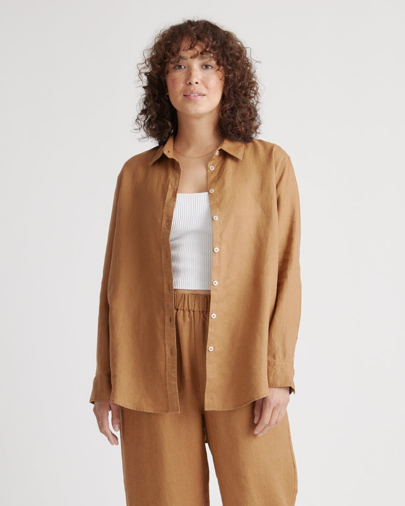 Automation 100% European Linen Long Sleeve Shirt