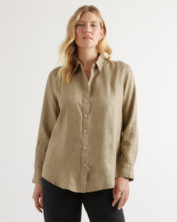 Automation 100% European Linen Long Sleeve Shirt