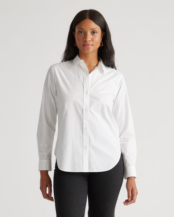 100% Organic Cotton Poplin Long Sleeve Shirt