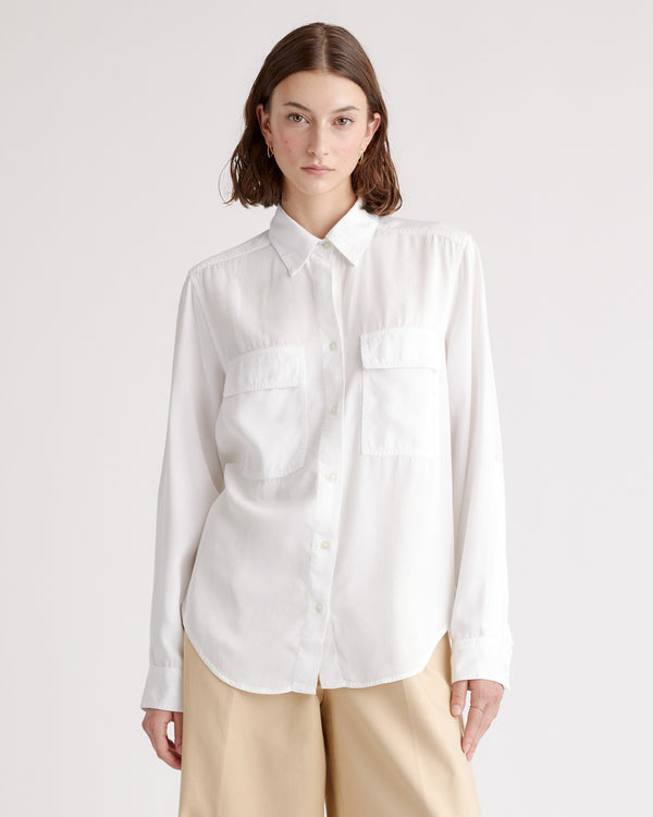 Vintage Wash Tencel Utility Shirt