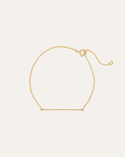 14k Gold Lariat Bracelet