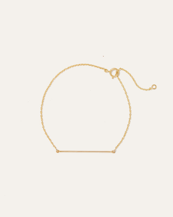 14k Gold Lariat Bracelet