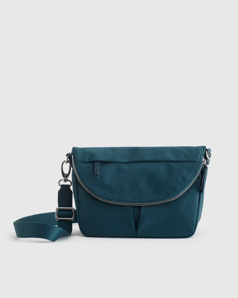 Revive Nylon Foldover Crossbody