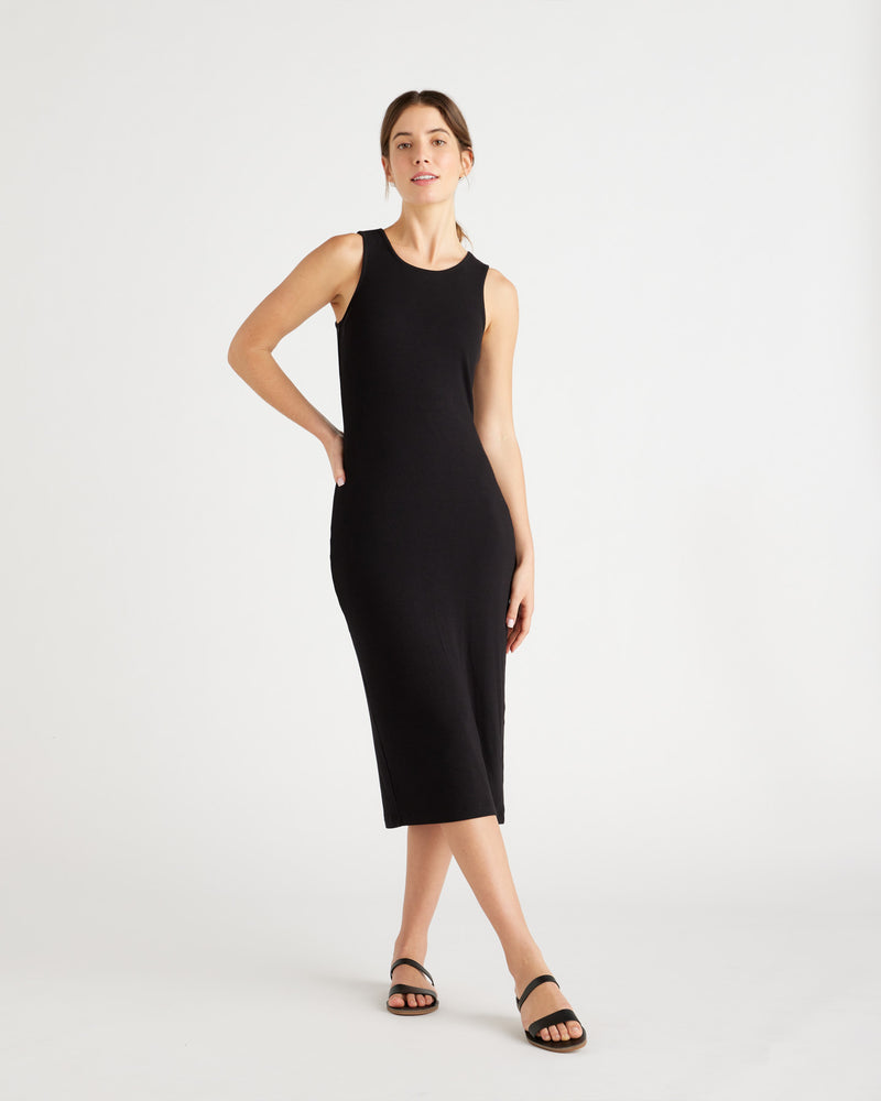 Tencel Rib Knit Sleeveless Dress