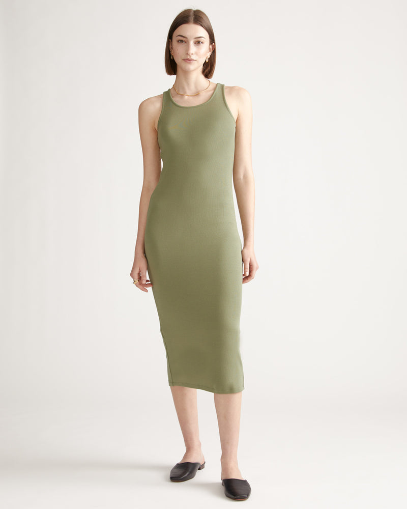 Tencel Rib Knit Sleeveless Dress